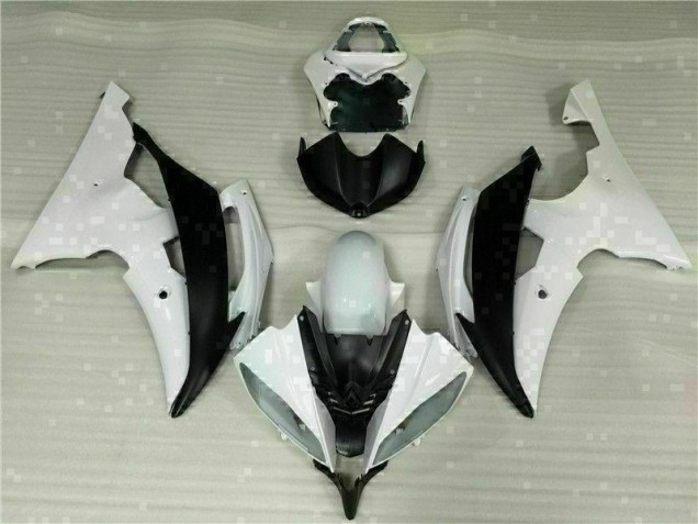 Kits Completo Carenado Moto R6 08-16 - Blanco Negro Kits Completo Carenado Moto R6 08-16 - Blanco Negro