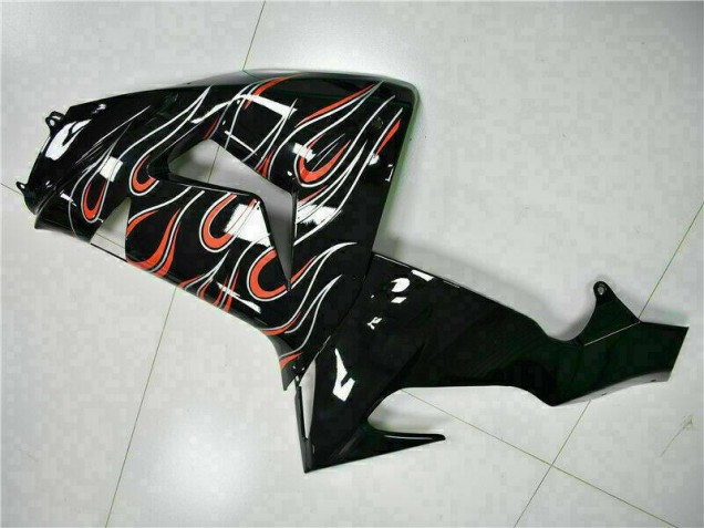 Kits Completo Carenado Moto ZX10R 06-07 - Negro Rojo Llama