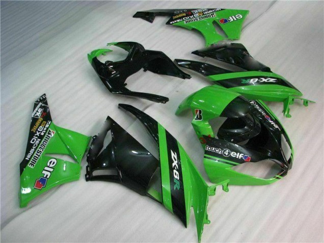 Kits Completo Carenado Moto ZX6R 09-12 - Negro Verde