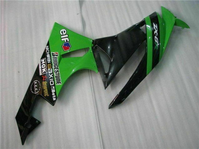 Kits Completo Carenado Moto ZX6R 09-12 - Negro Verde