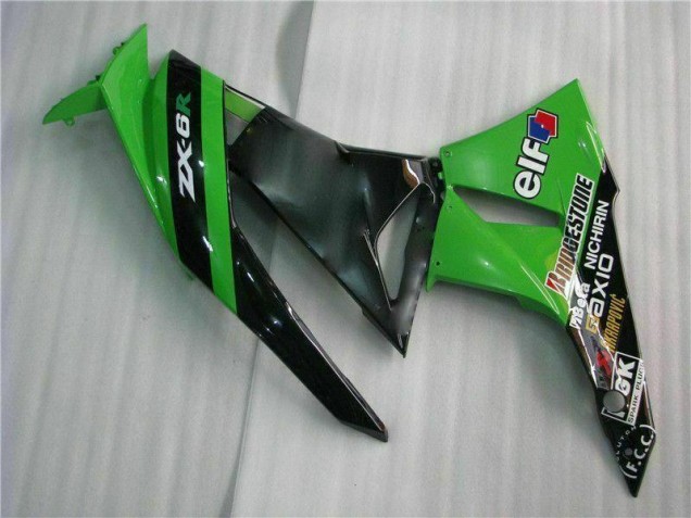 Kits Completo Carenado Moto ZX6R 09-12 - Negro Verde
