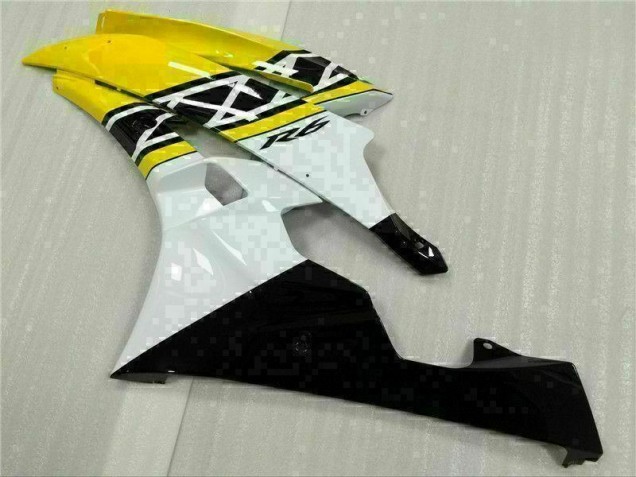 Moto Plástica R6 06-07 - Amarillo Blanco Negro