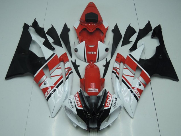 Moto Plástica R6 08-16 - Rojo Blanco Negro Moto Plástica R6 08-16 - Rojo Blanco Negro
