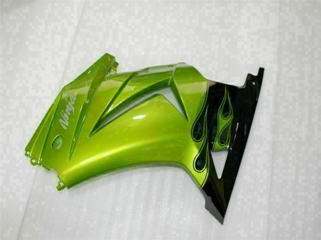 Moto Plástico EX250 08-12 - Verde Negro