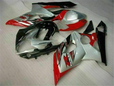 Moto Plástico GSXR 1000 K5 05-06 - Rojo Blanco