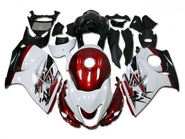 Moto Plástico GSXR 1300 Hayabusa 08-19 - Blanco Rojo