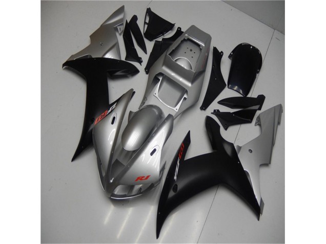 Plástica Moto R1 02-03 - Plata Negro Plástica Moto R1 02-03 - Plata Negro