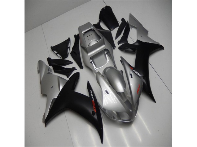 Plástica Moto R1 02-03 - Plata Negro Plástica Moto R1 02-03 - Plata Negro