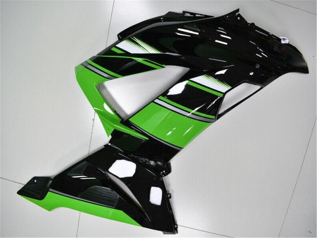 Plástica Moto ZX6R 13-18 - Verde Negro Plástica Moto ZX6R 13-18 - Verde Negro