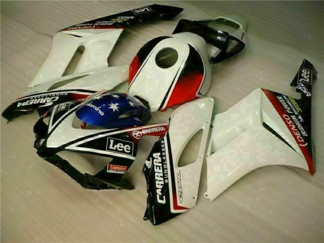 Plástico Moto CBR 1000 RR 04-05 - Blanco Negro Plástico Moto CBR 1000 RR 04-05 - Blanco Negro