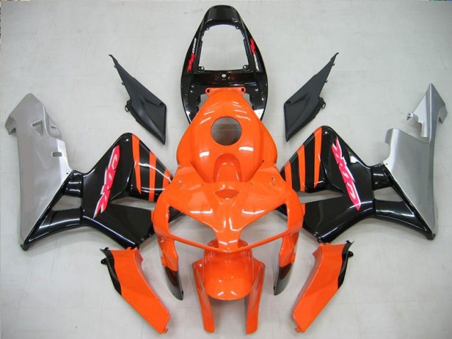 Plástico Moto CBR 600 RR 05-06 - Naranja Negro