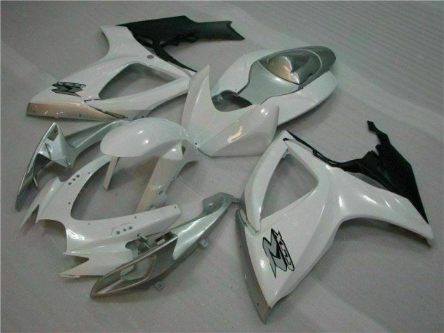Plástico Moto GSXR 600 / 750 K6 06-07 - Blanco Plata