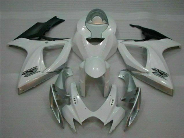 Plástico Moto GSXR 600 / 750 K6 06-07 - Blanco Plata